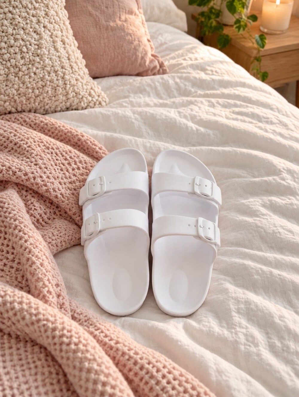 🩴 Shade & Shore Neida EVA Two Band Slide Sandals Size 6